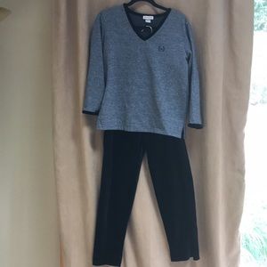 Jones New York Velour Pajama Set Size Small